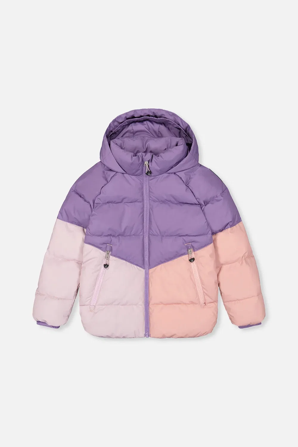 Детская зимняя куртка с утеплителем Color-Block Winter Jacket Deux par Deux, Violet