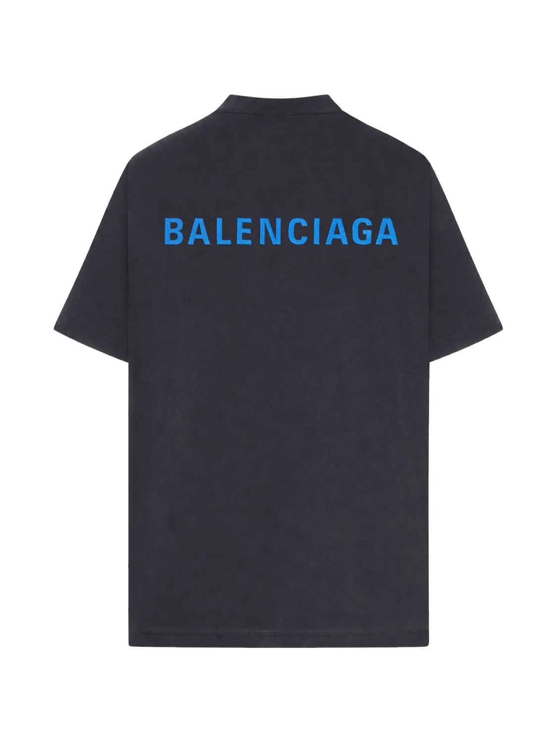 Футболка с вышитым логотипом черная Balenciaga, черный — фото 2