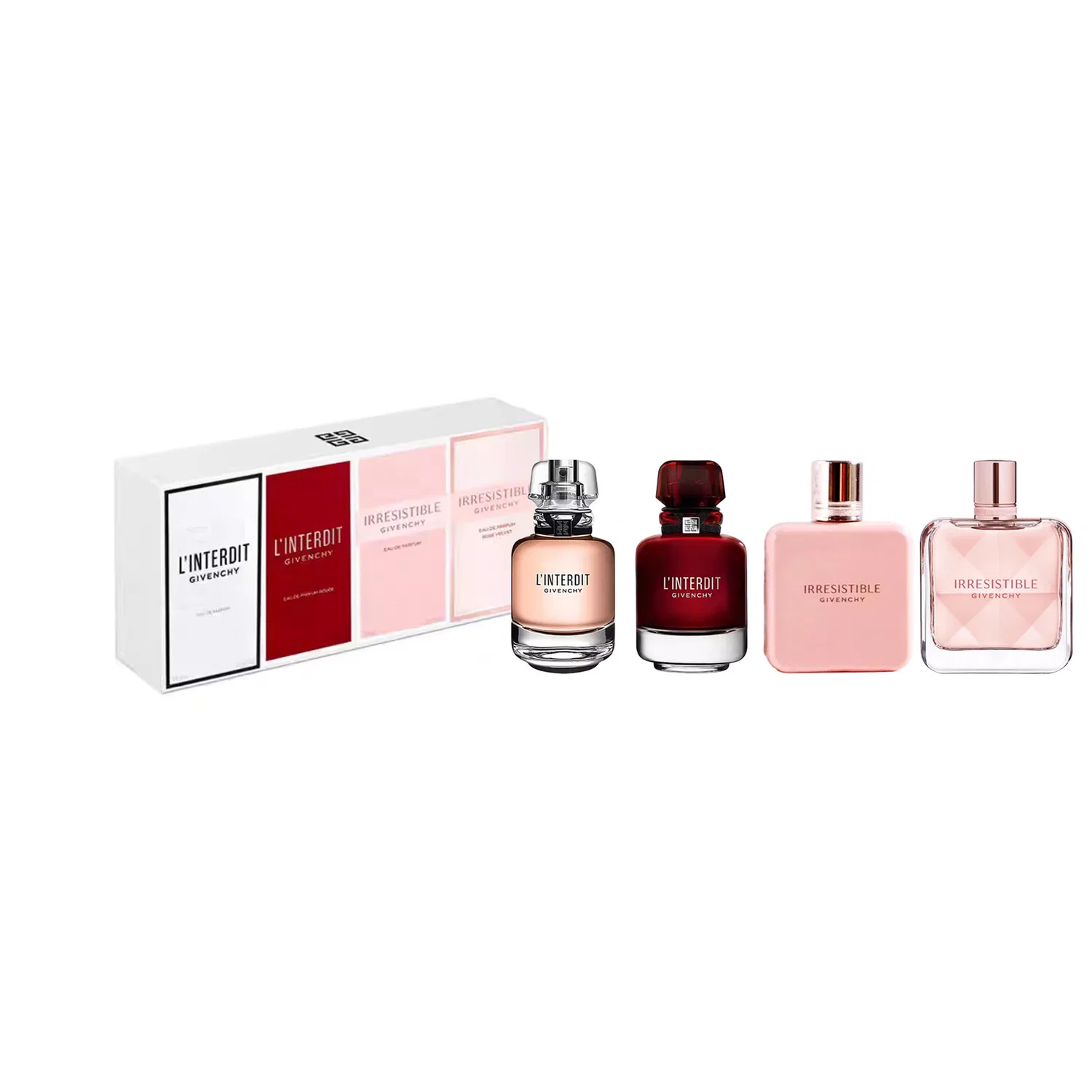 Женский набор парфюмерных пробников Heart Unrestrained+City, Givenchy, 4 предмета