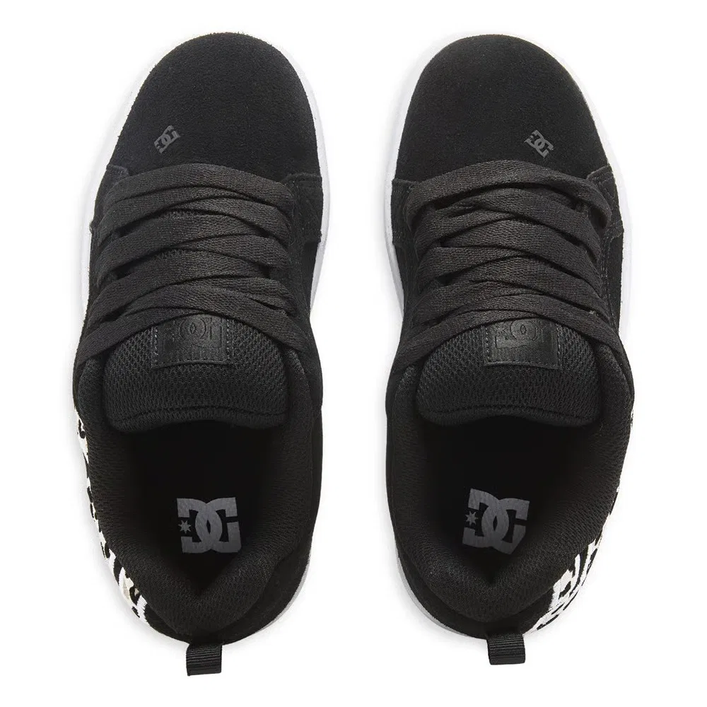 Детские кроссовки Court Graffik Dc Shoes, Black/Leopard — фото 4