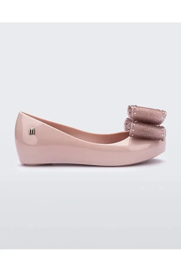 Детские балетки для девочек с бантом Melissa, Pink — фото 3