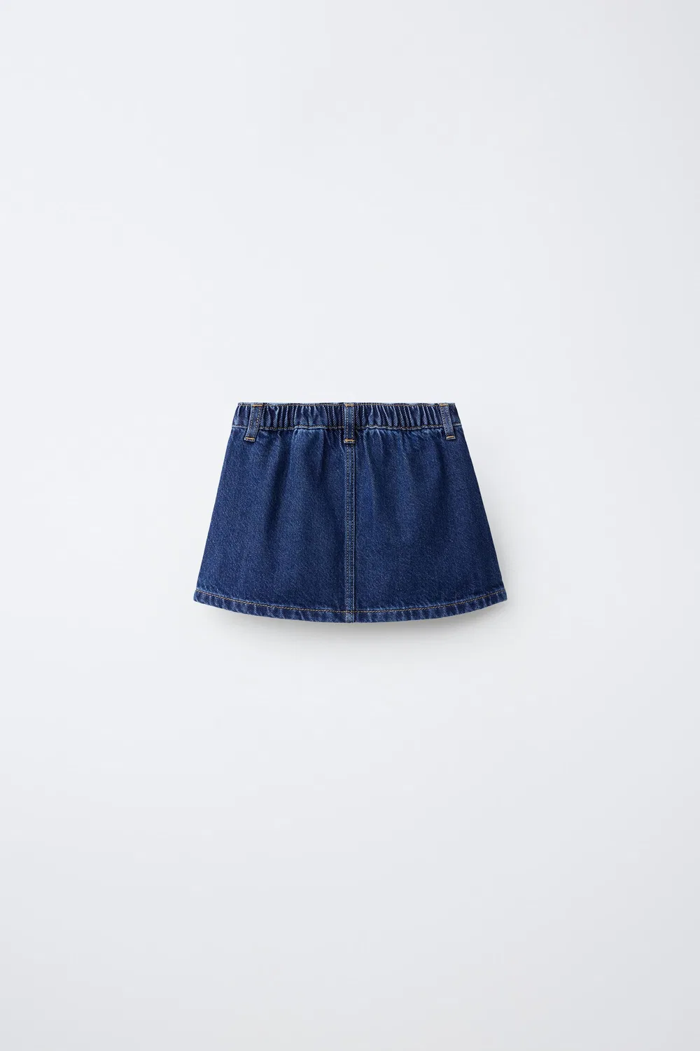 Джинсовая юбка с карманом в форме сердца ZARA, Blue — фото 2