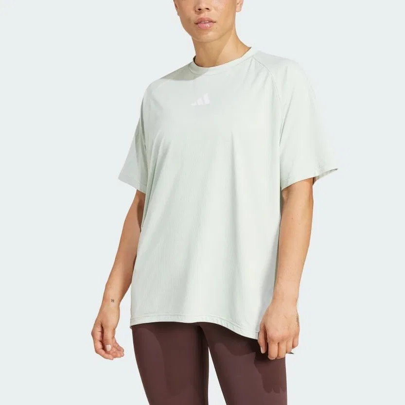 Женская футболка с рукавом реглан Adidas, Linen Green — фото 3