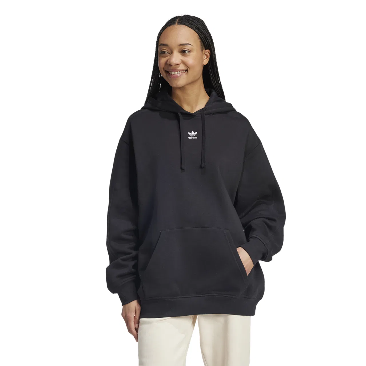 Женское худи оверсайз Essentials от Adidas Originals, черный
