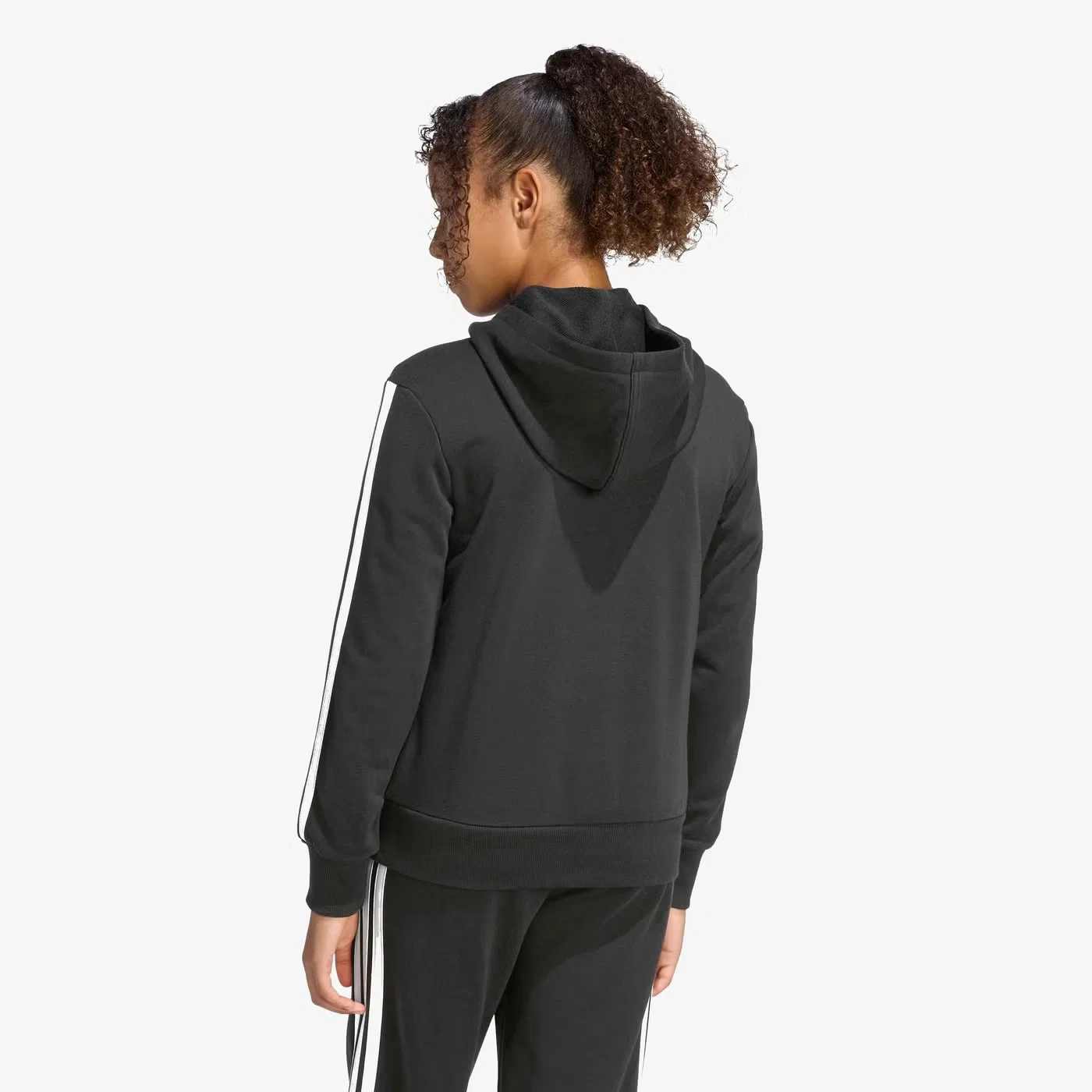 Худи на молнии с полной застежкой Essentials Adidas, черный — фото 3
