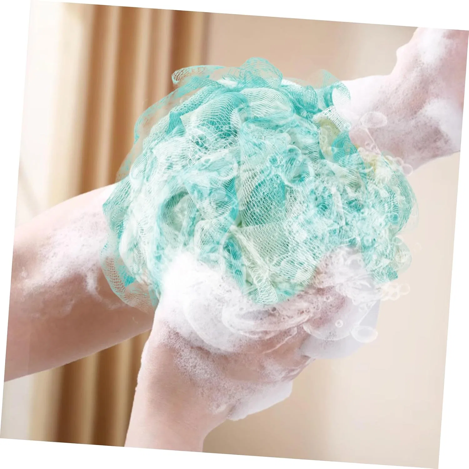 Мочалка для душа из сетки, Healeved, 20 шт, 11x11x11 см, мультиколор — фото 3