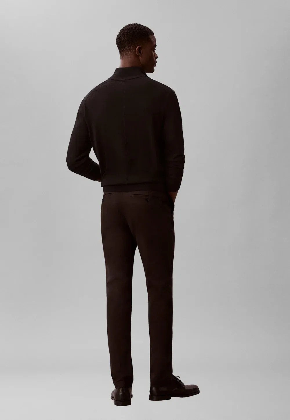 Узкие брюки чинос - чинос Calvin Klein, Black — фото 3