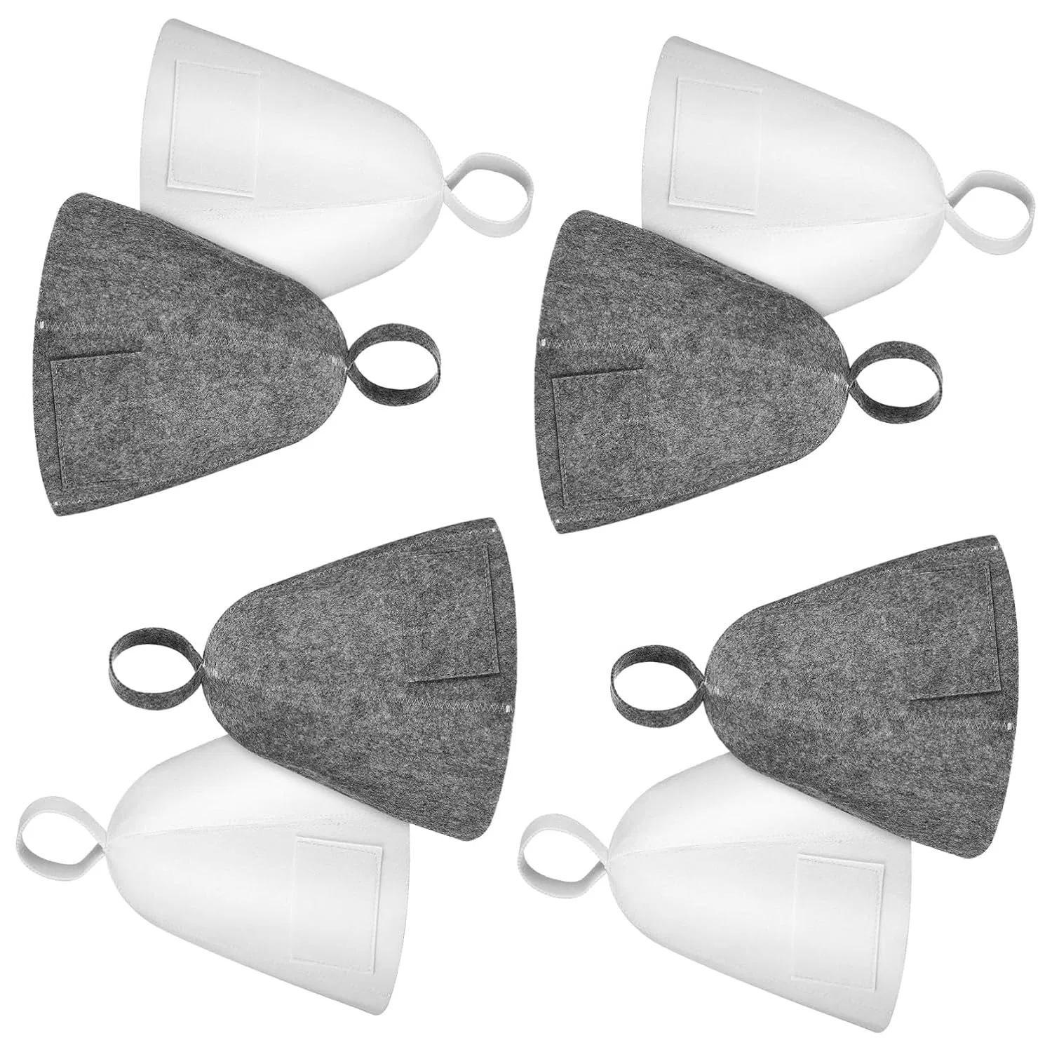 Шапочка для душа войлочная Minkissy, 8 шт, 33x24x0.5 см