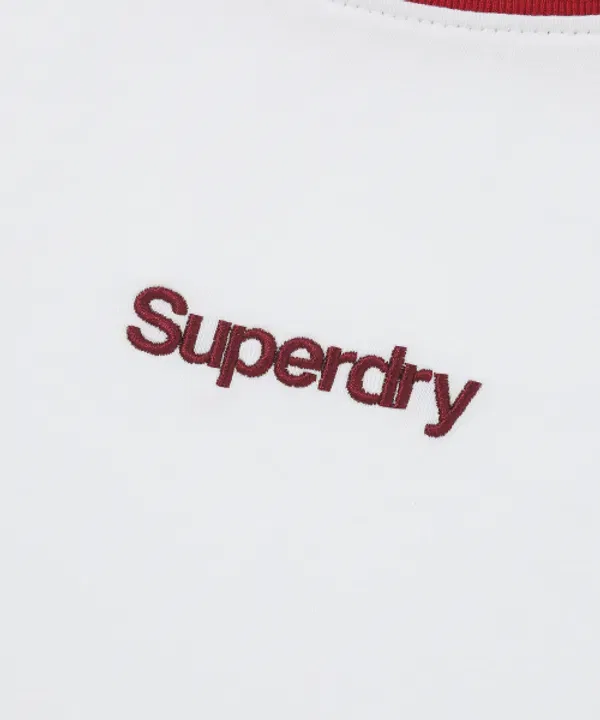 Футболка с кольцевой горловиной Superdry, белый — фото 4