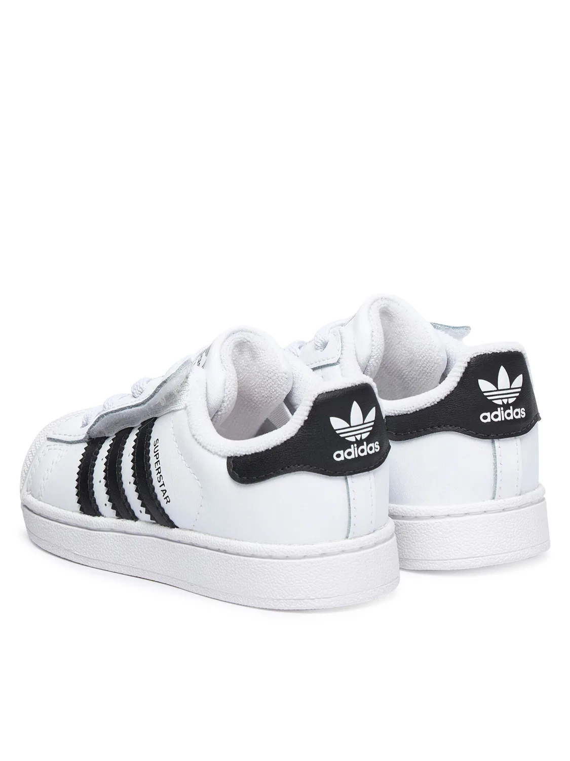 Кроссовки для мальчика Superstar Elastic Lace Adidas, белый — фото 3