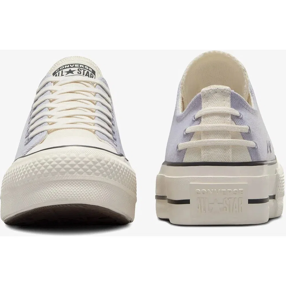 Детские кроссовки на платформе с восковыми шнурками Chuck Taylor All Star Lift Crafted Laces, Lila Converse — фото 4