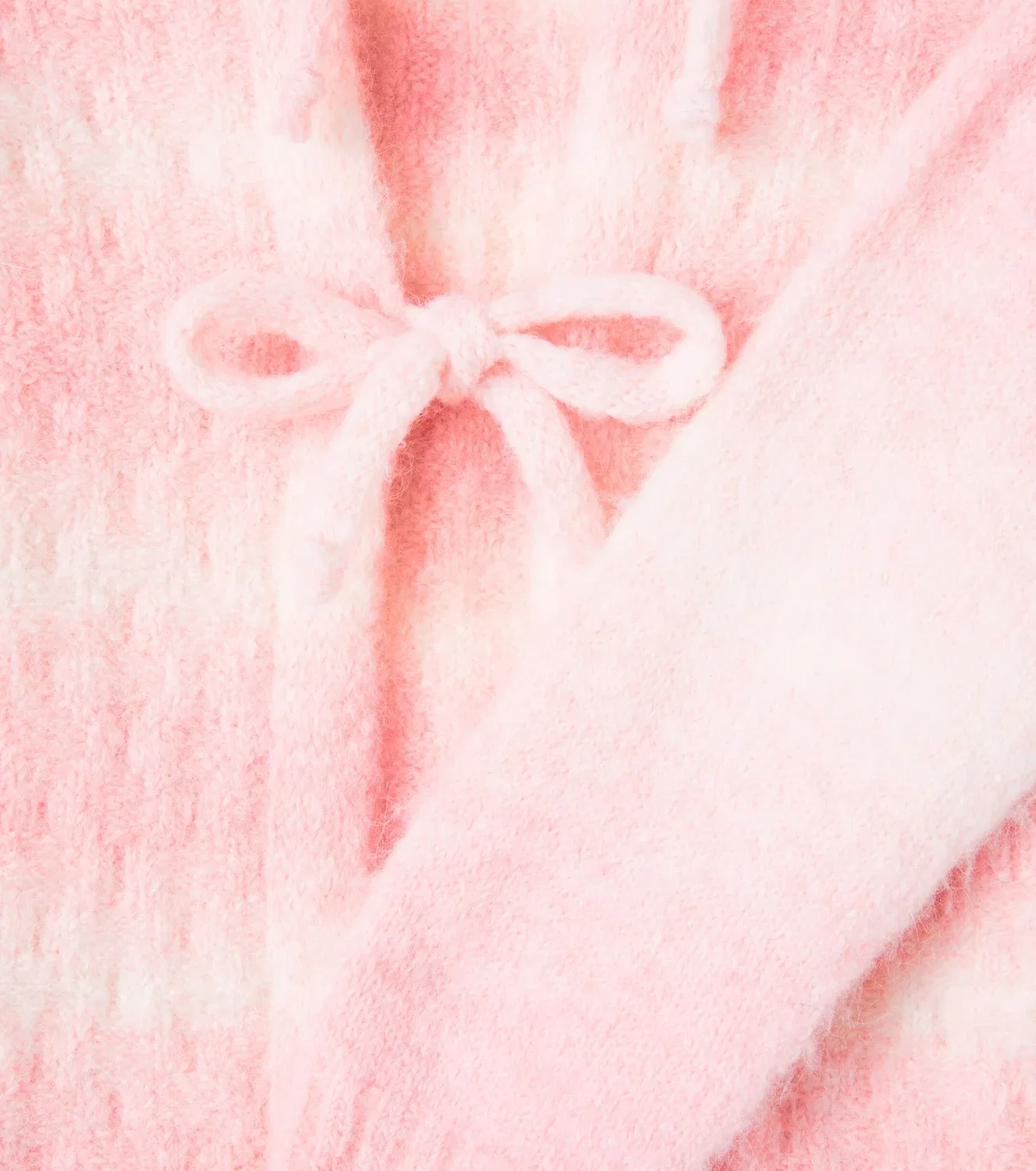 Кардиган в полоску с бантом Cozmo, розовый — фото 2