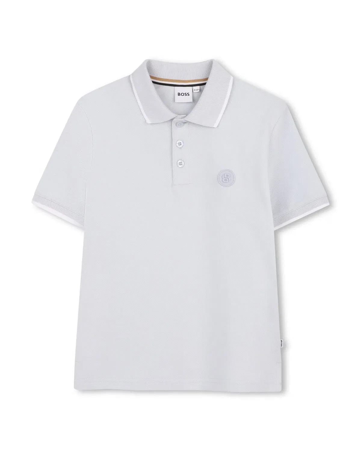 Детский поло для мальчиков хлопковое BOSS Kidswear, Azul