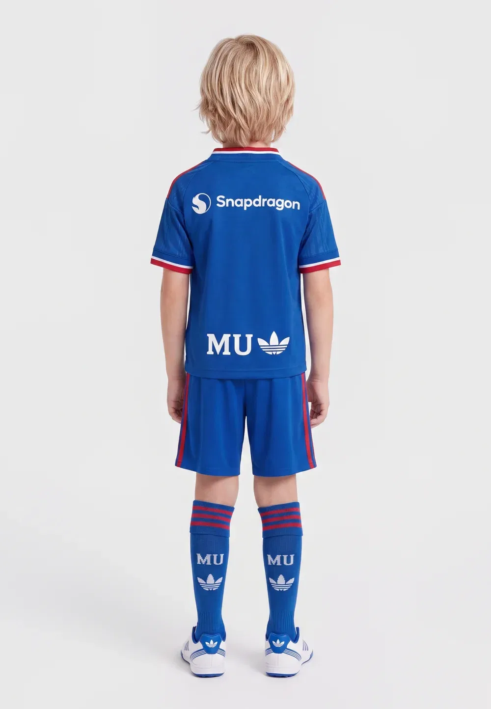 Комплект спортивной футболки унисекс «Манчестер Юнайтед» Adidas Originals, Royal Blue — фото 2