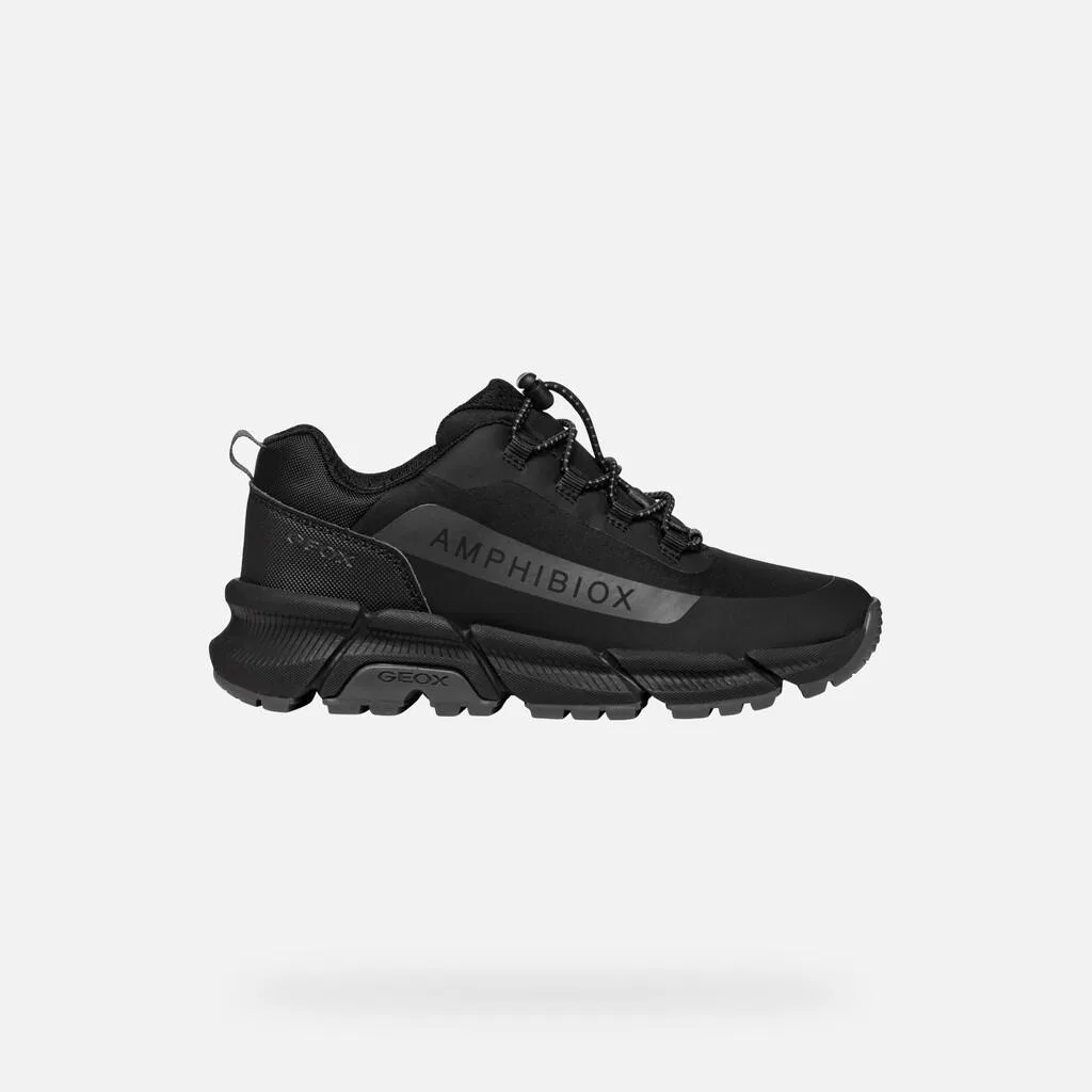 Детские кроссовки Geox Flexyper Plus, Schwarz / Dunkelgrau — фото 2