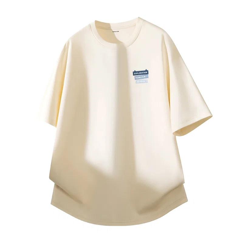 Детская футболка с коротким рукавом Ice Silk Cool Unisex Tonlion, Светло-Бежевый