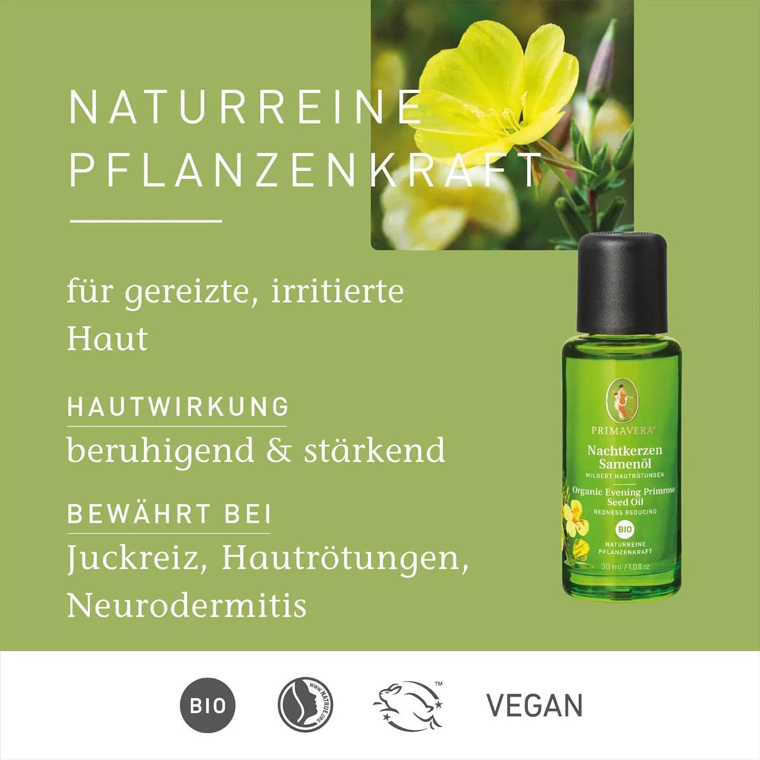 Ароматическое масло Organic Evening Primrose Oil, Primavera, 6 x 30 мл — фото 2