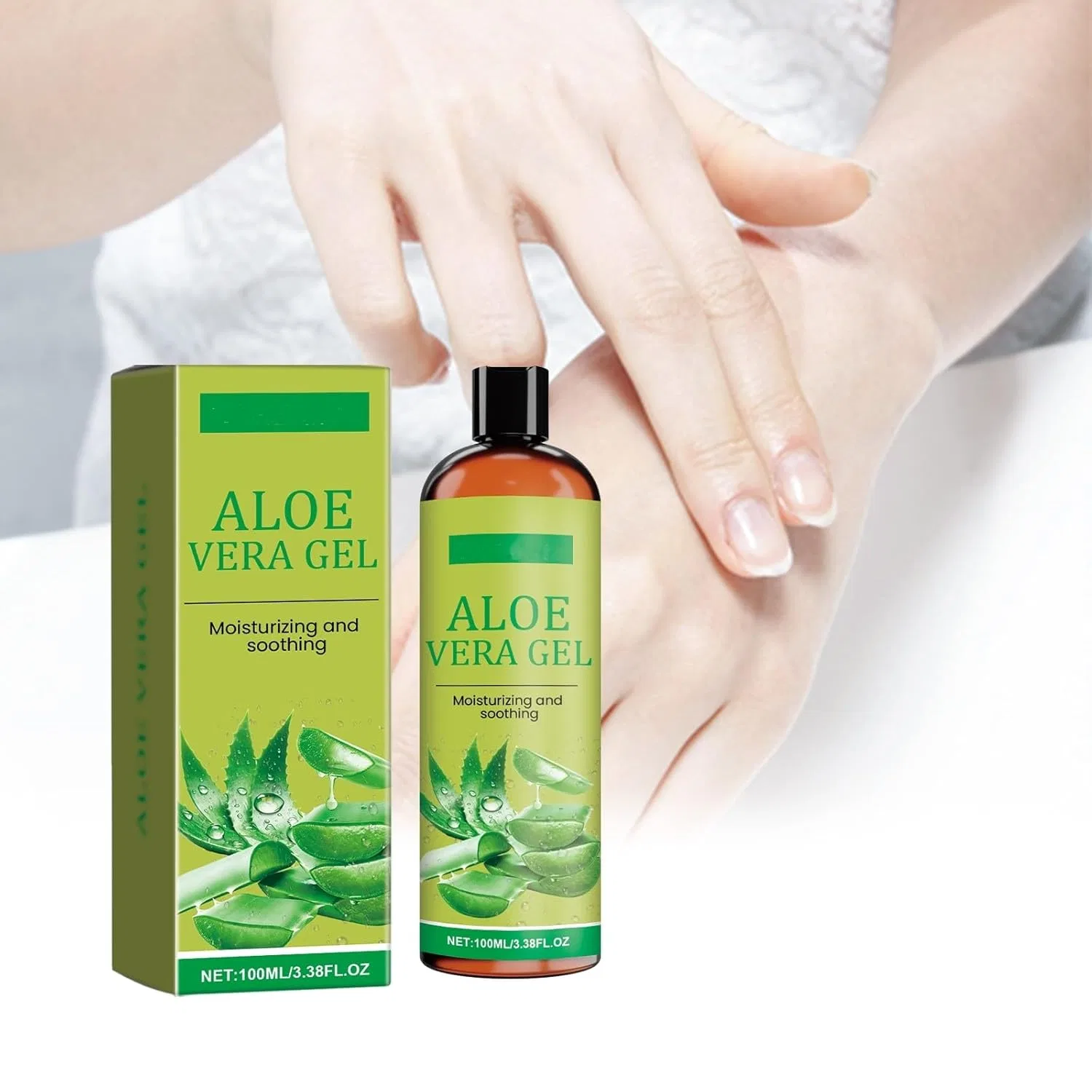 Гель для лица и тела Organic Aloe Gel, Generisch, 100 мл, Green — фото 4