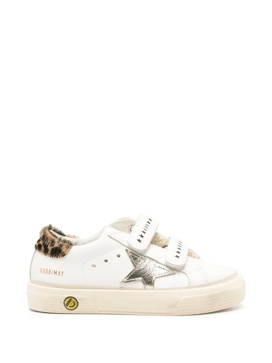 Кеды May белые кожаные Golden Goose, белый