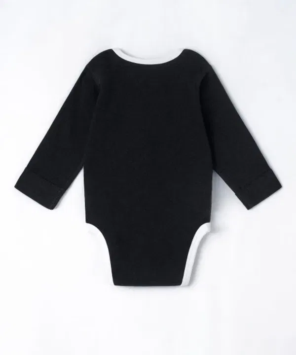 Боди Baby Ringers 2 шт., Musinsa Standard Kids, черный/меланжевый серый — фото 4