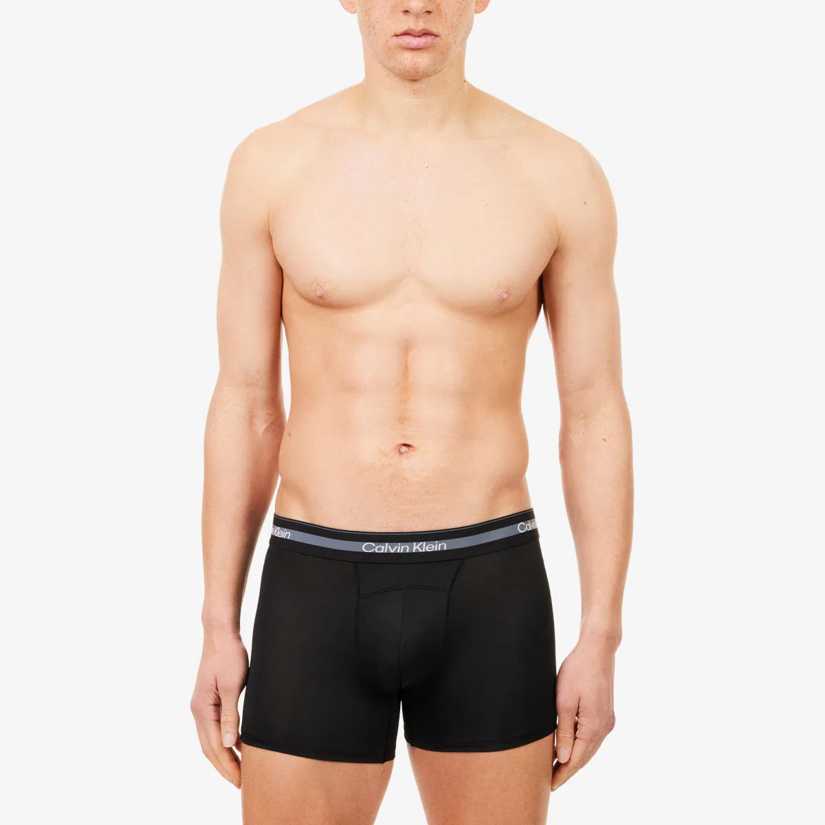 Комплект из трех спортивных сетчатых плавок Icon Calvin Klein, черный — фото 2