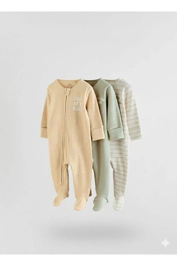 Детский комбинезон хлопковый 3-предметный комплект Next Baby, Multicolor