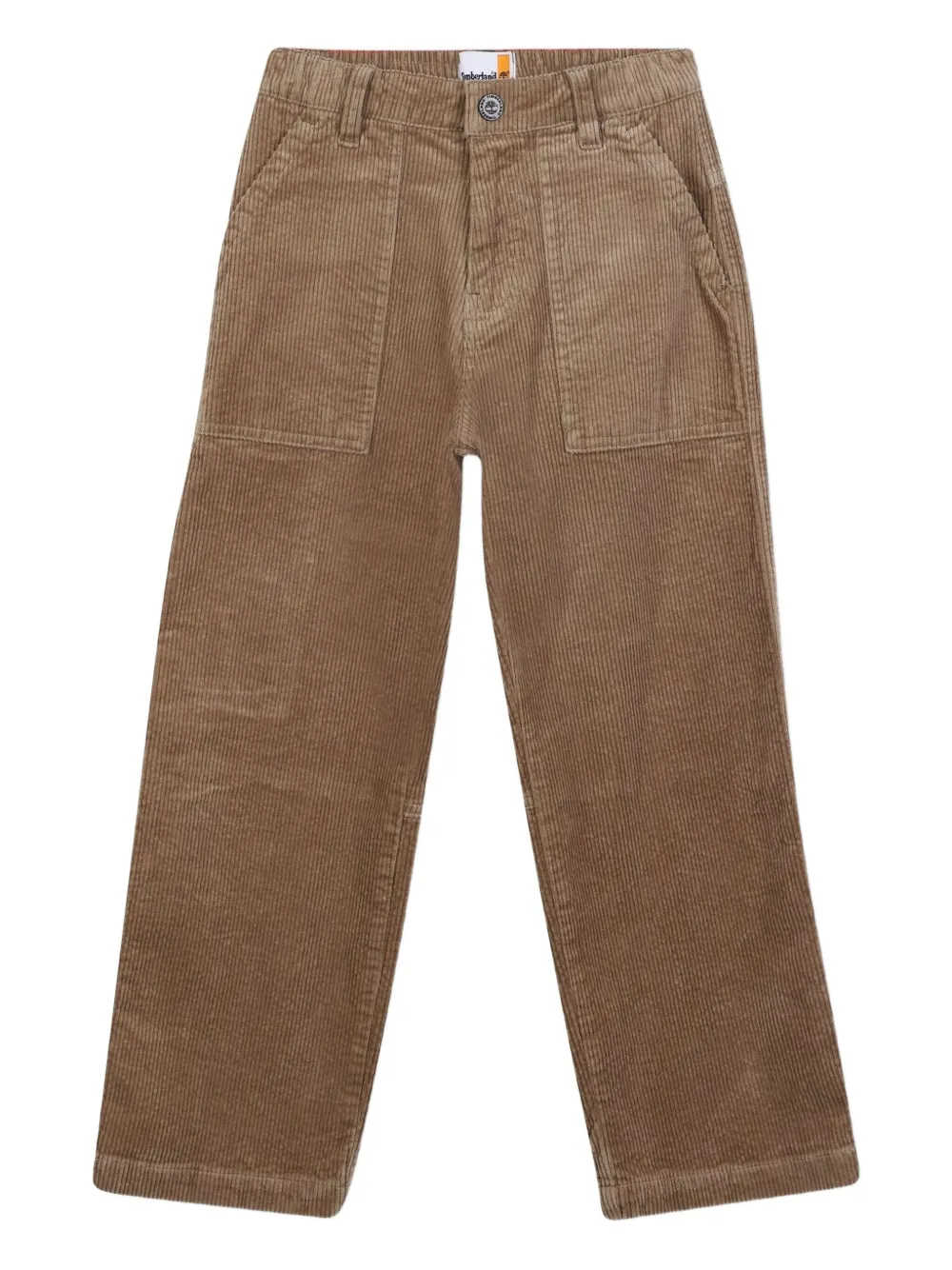

Вельветовые брюки с карманами Timberland Kids, коричневый