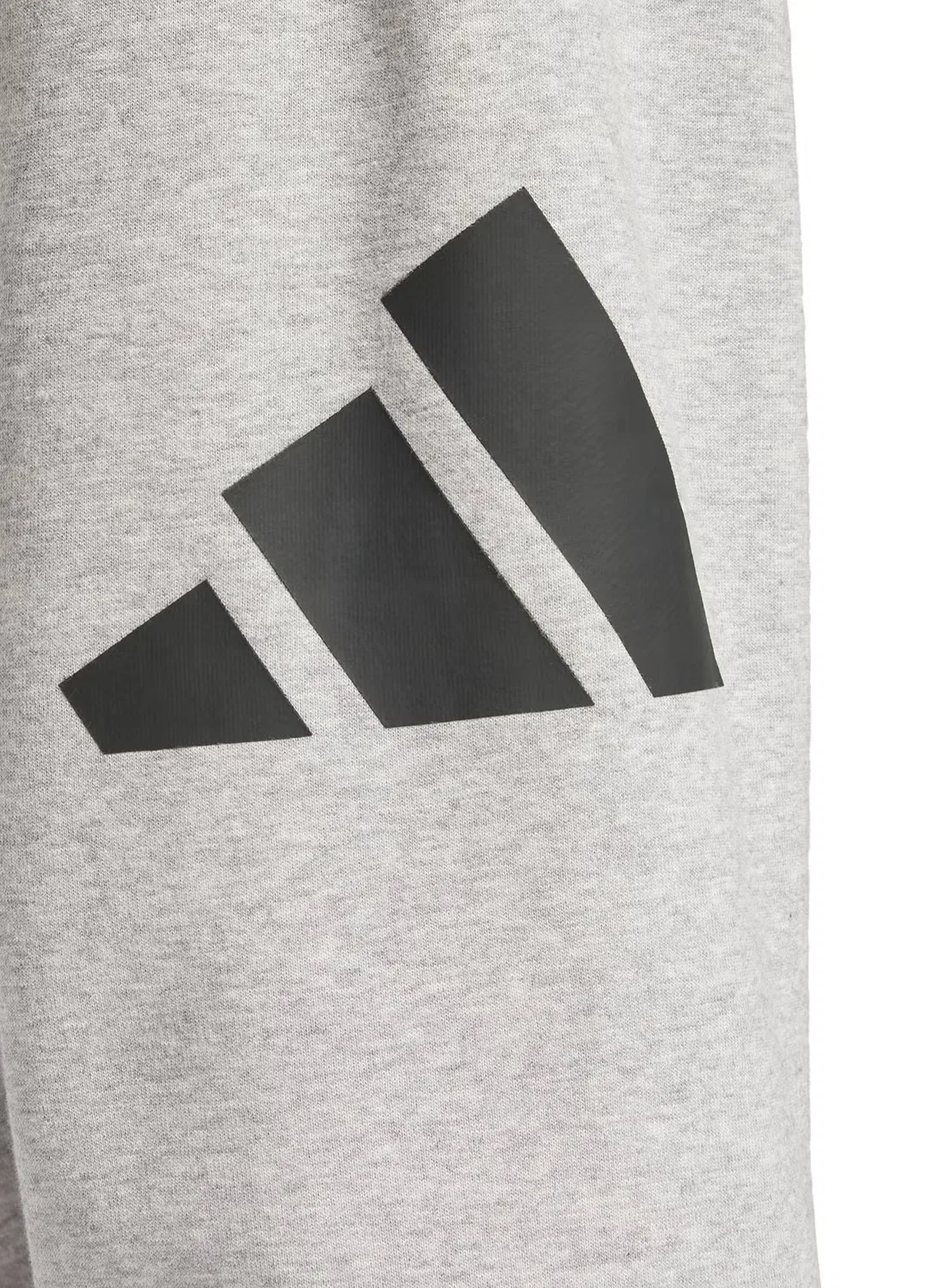 Спортивные штаны из футера с логотипом Adidas, серый — фото 3
