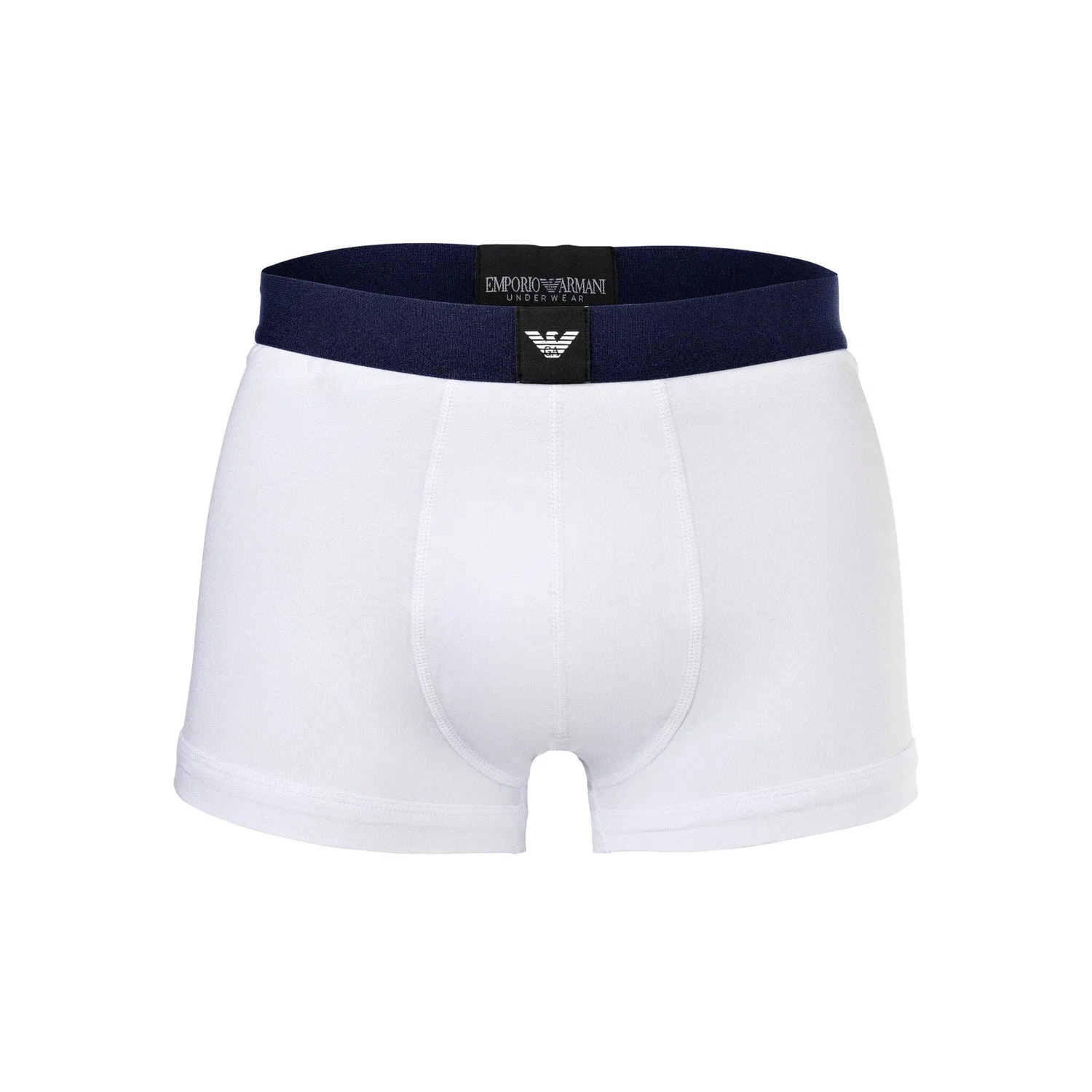 Мужские боксеры из хлопка с эластаном Emporio Armani, White/Blue/Red — фото 2