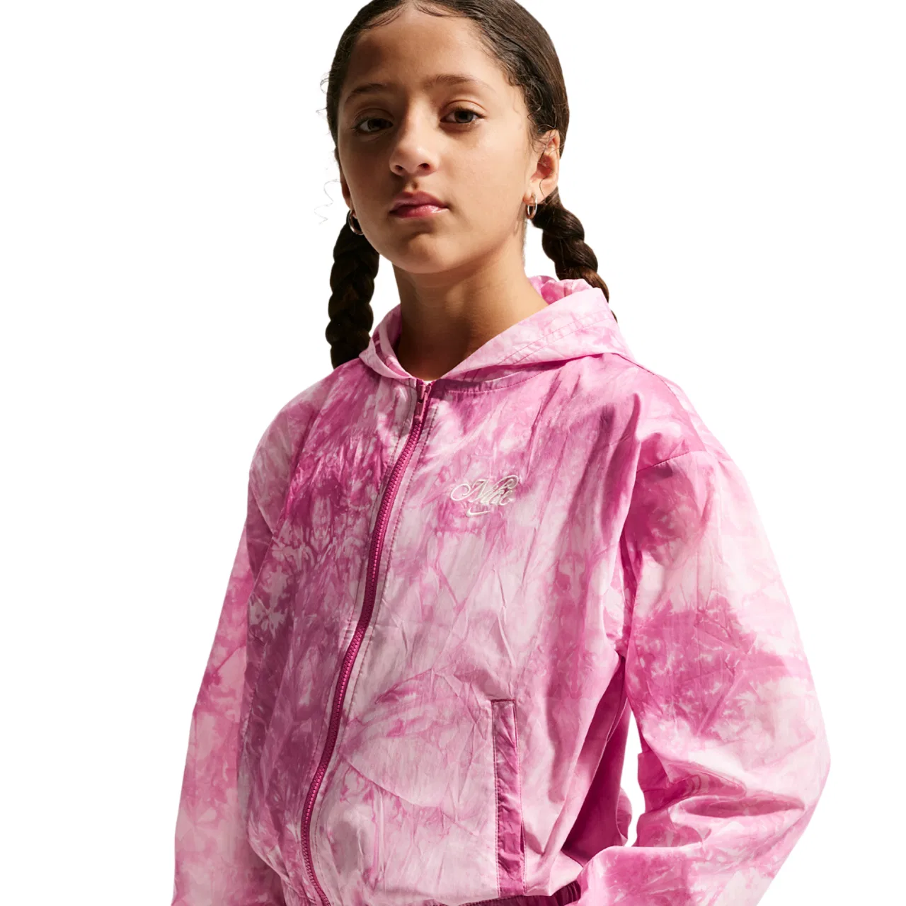 Куртка для девочек NSW Woven Track Jacket Nike, цвет Sweet Beet/Soft Pearl