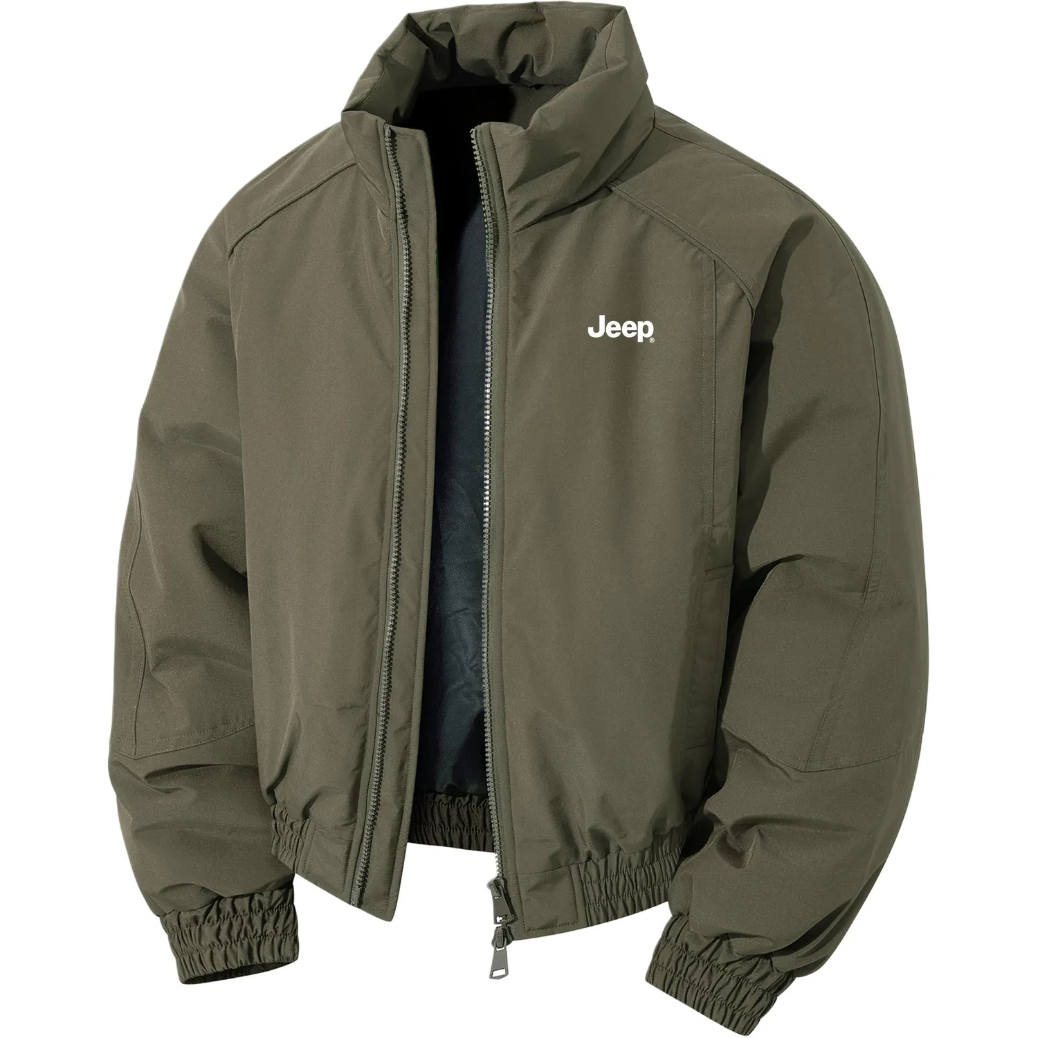 Детский пуховик с воротником-стойкой Jeep, Army Green