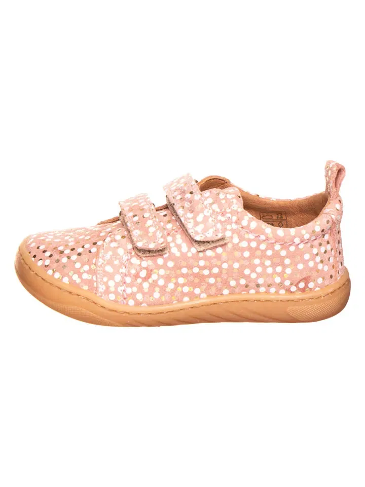 Кроссовки кожаные, персиковый Pom Pom