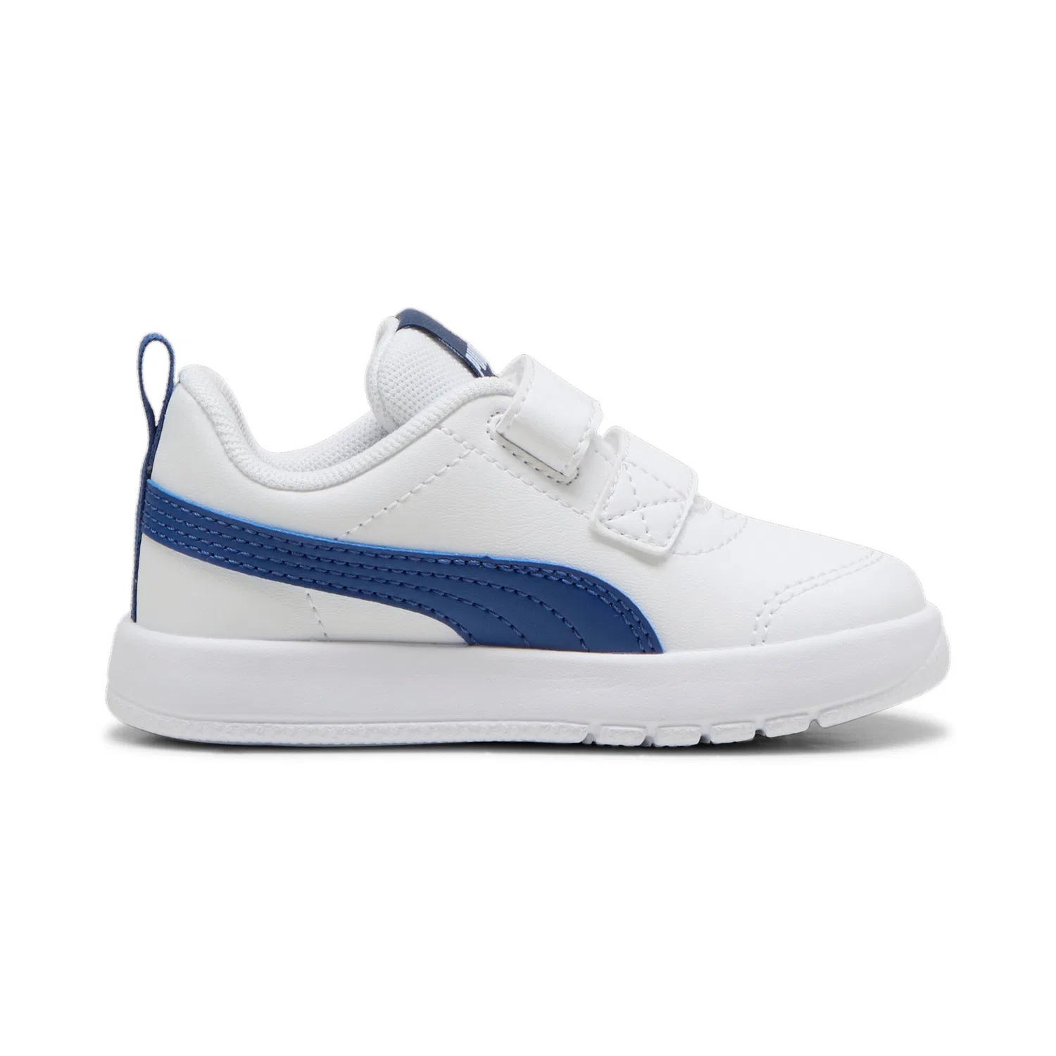 Детские кроссовки для активных игр Courtflex v3 PUMA, White/Clyde Royal — фото 3
