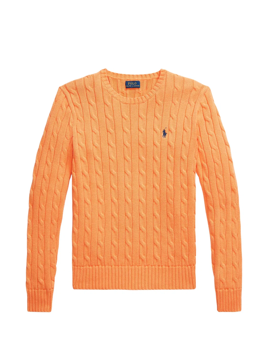Polo Ralph Lauren Свитер кабельной вязки оранжевый
