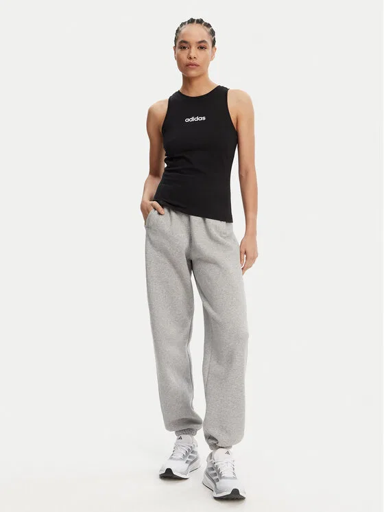 Топ slim fit Essentials Linear Adidas, черный — фото 2