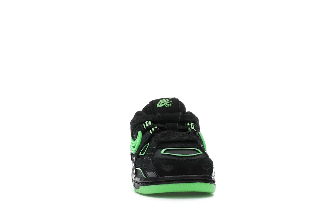 Детские кроссовки Lifestyle Nike Air Rubber Dunk Off-White Green Strike, Black/White-Green Strike — фото 2