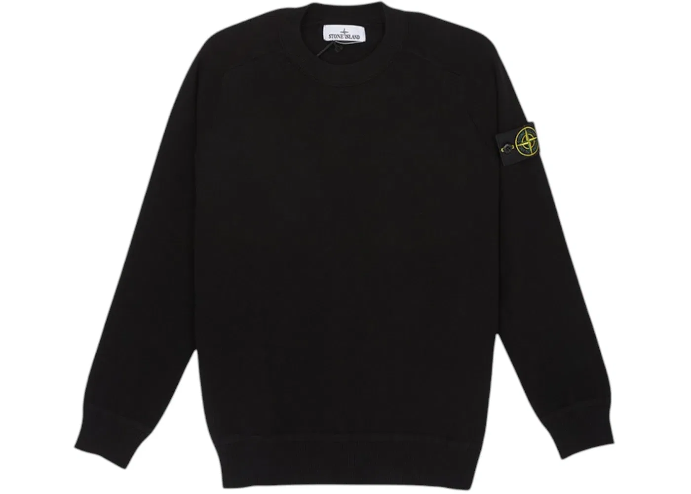 Мужской свитшот свободного кроя Micro Stitch Crewneck Stone Island, Black