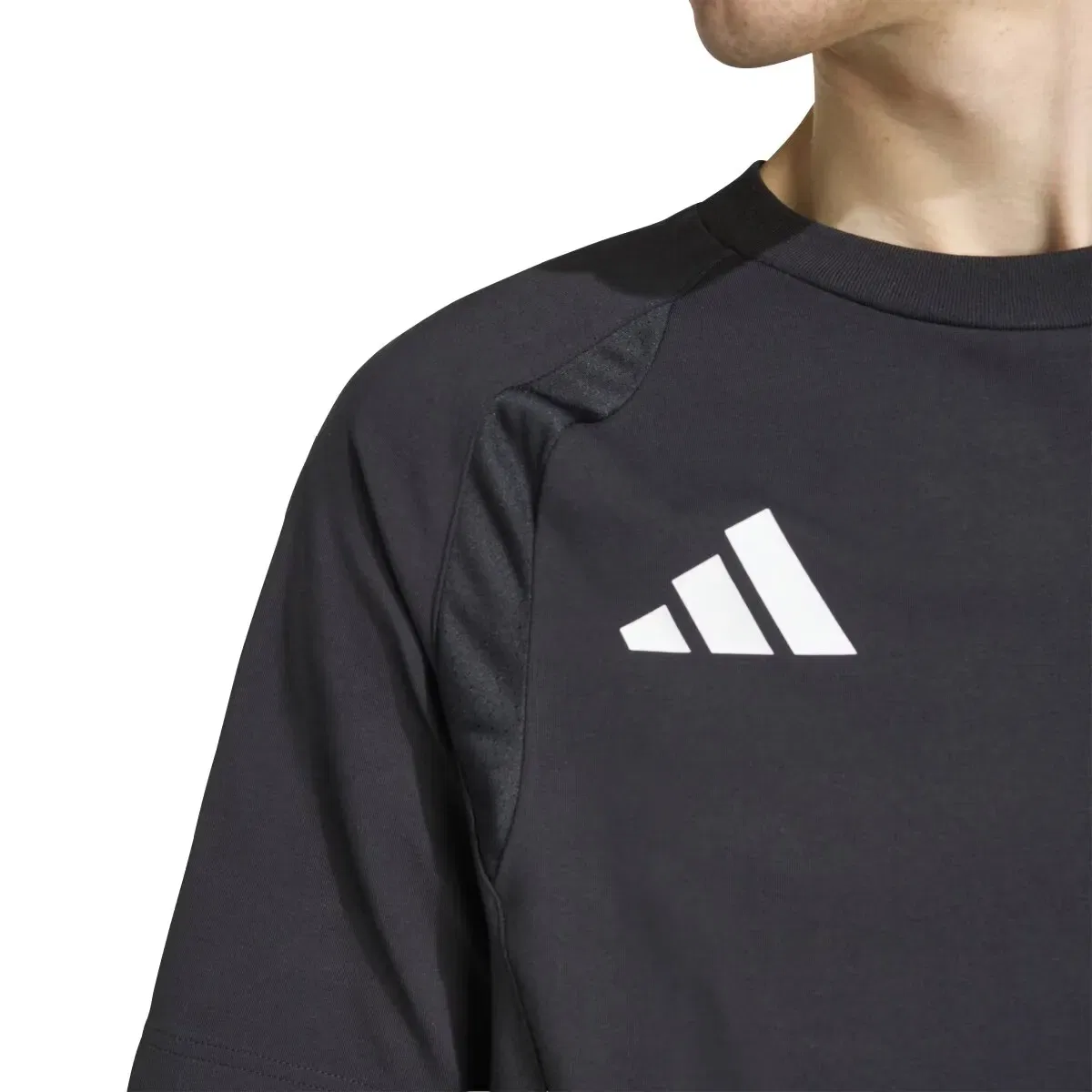 Мужская футболка хлопковая Alemania Mundial 2026 Tiro Travel adidas, Negro — фото 4
