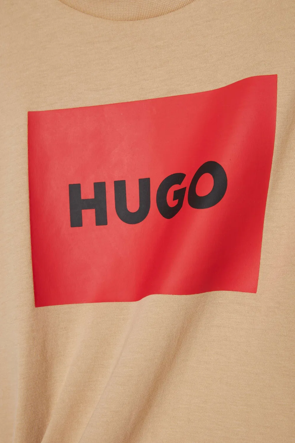 Футболка с принтом логотипа HUGO, нейтральный — фото 4