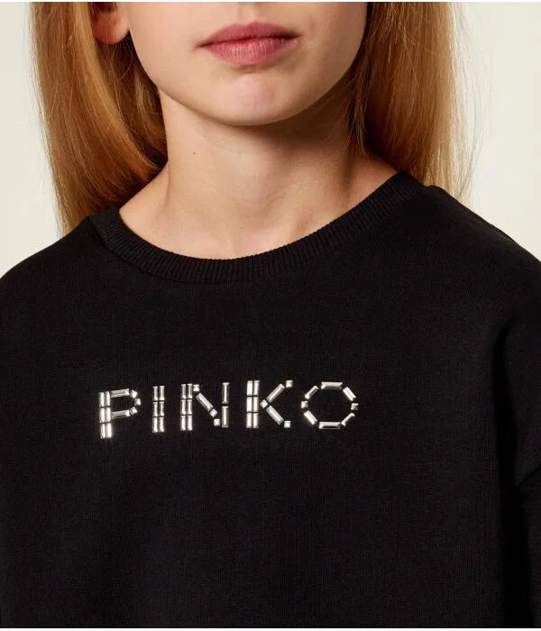 Детская толстовка Relaxed Fit Pinko Up, черный — фото 4