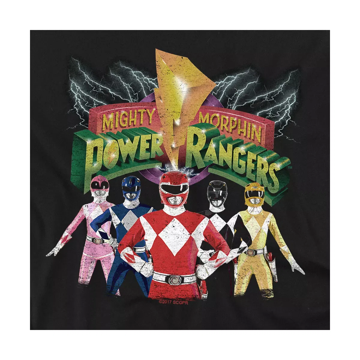 Детское боди с коротким рукавом Power Rangers, Black — фото 2