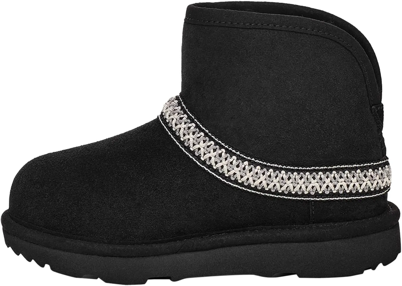 Детские сапоги для девочек T Classic Mini Crescent UGG, Black — фото 3