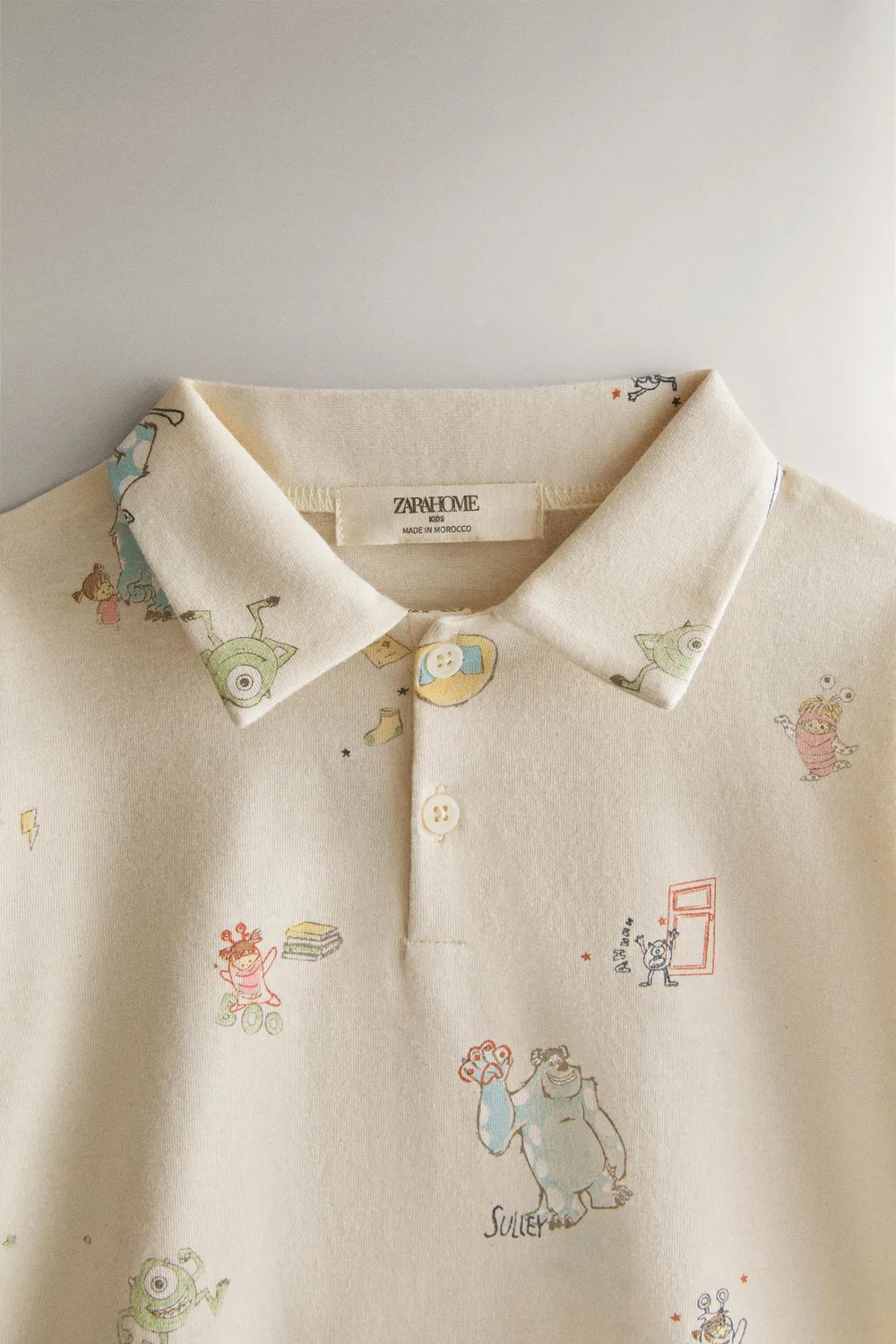 Детская корпорация монстров Disney/PIXAR Пижама из трикотажной ткани ZARA, Light beige — фото 3