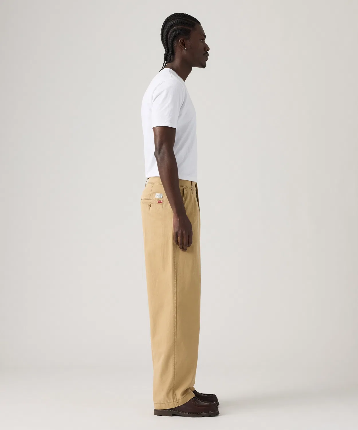 Мужские чиносы свободного кроя с защипами XX CHINO Baggy Pleats Levi's, Beige — фото 3