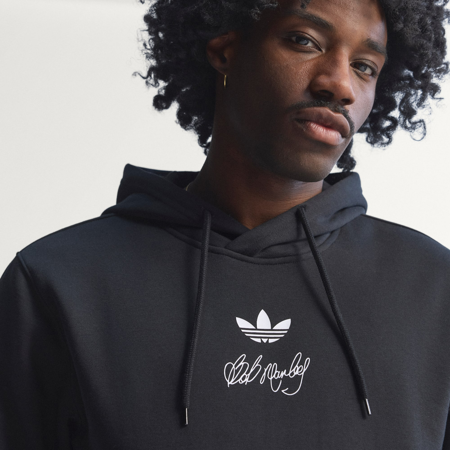 Худи Adidas Originals Bob Marley Originals, черный — фото 4