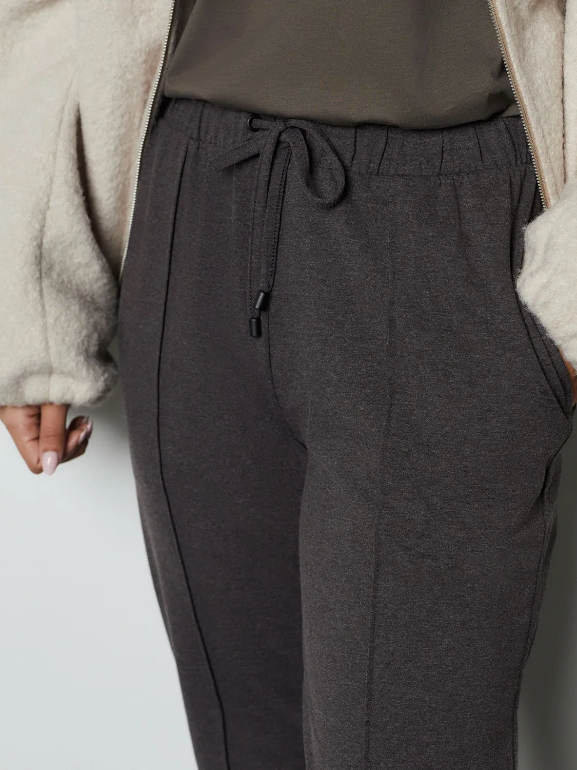 Джоггеры скинни, Charcoal Grey Marl Next — фото 4