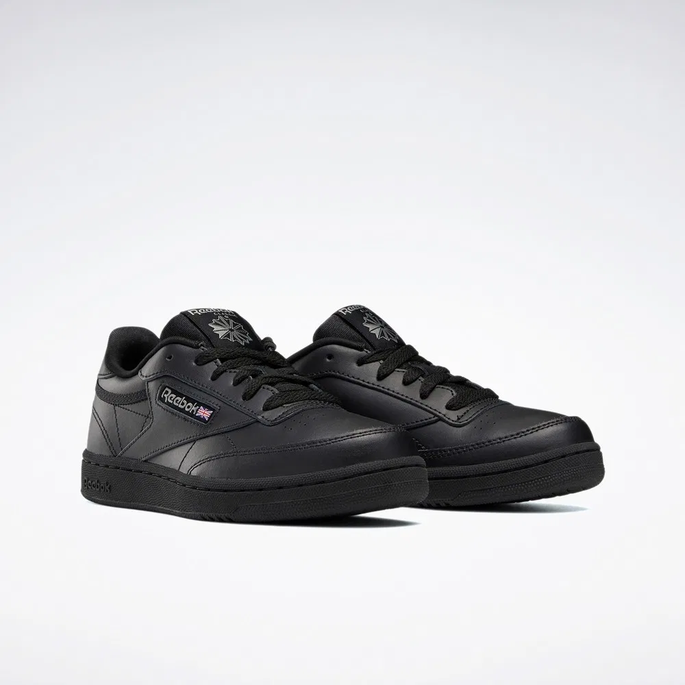 Кроссовки детские Reebok Club C, классические, черные — фото 2