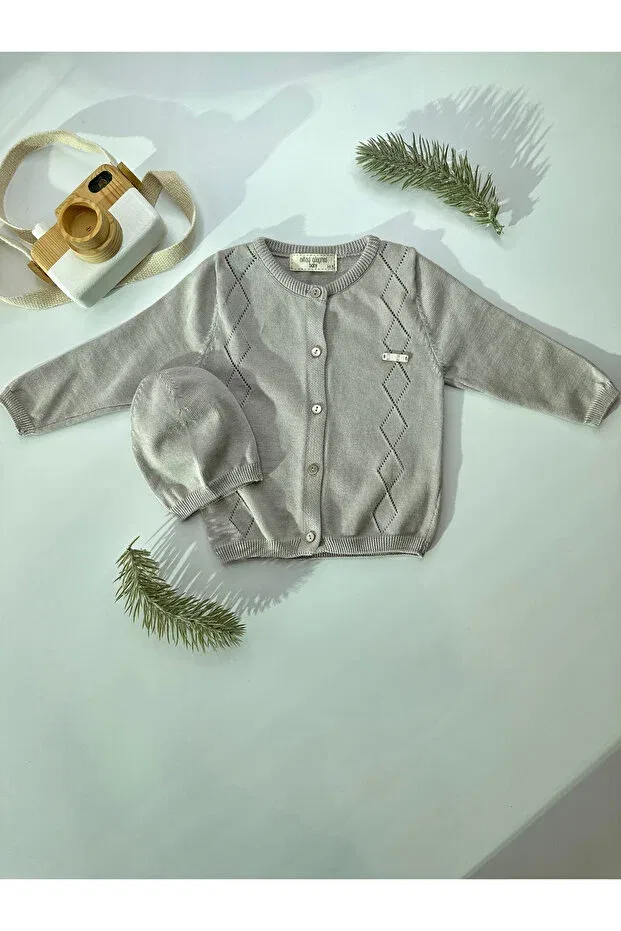 Детский кардиган с рисунком Ninos Alegres, PaleGrey