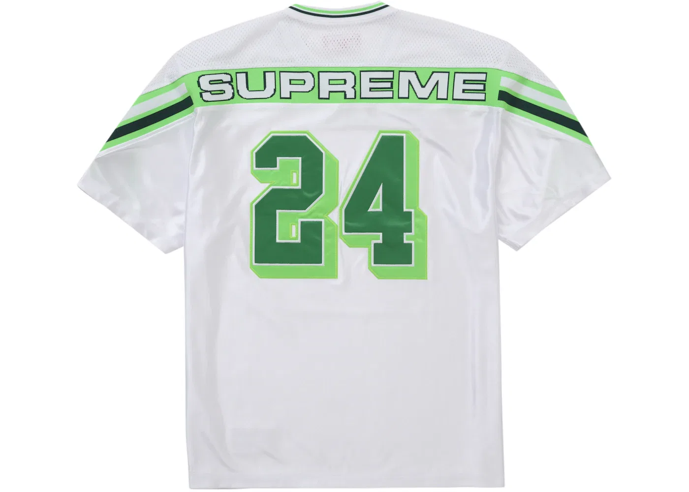 Мужская футбольная футболка с жаккардовым узором Supreme Jersey, White