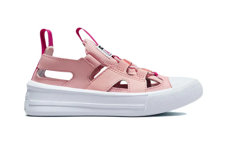 Детские сандалии для девочек с длинным ремешком Converse, Pink White — фото 3